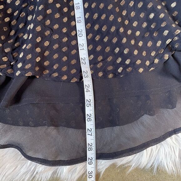 Anthropologie “Staring at Stars” Black & Metallic Racerback (Small) - Picture 10 of 16